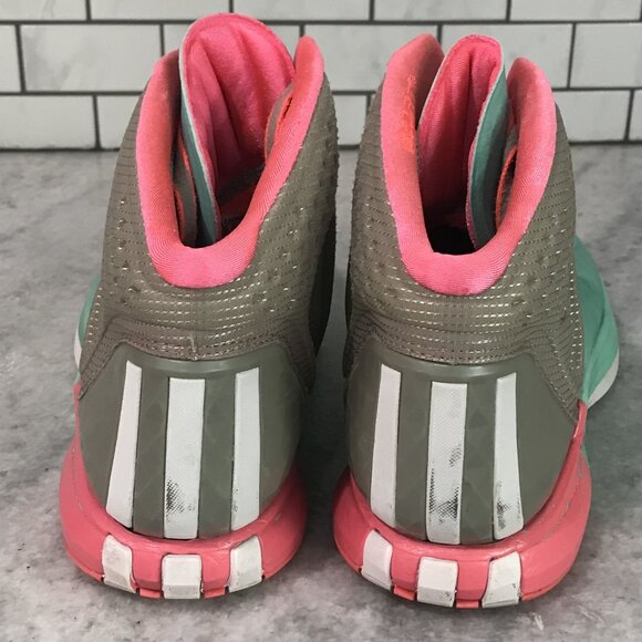 Adidas D Rose 4 Sneakers Mens 13 Green Derrick Rose SprintWeb Adiprene Geofit - Picture 4 of 12